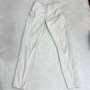 Athleta White High-Waist Active Leggings with Side Perforation - Women’s XS